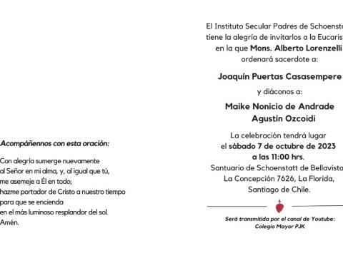 Nuevas ordenaciones sacerdotales en Schoenstatt!