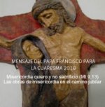 Mensaje completo del Papa Francisco para la Cuaresma 2016